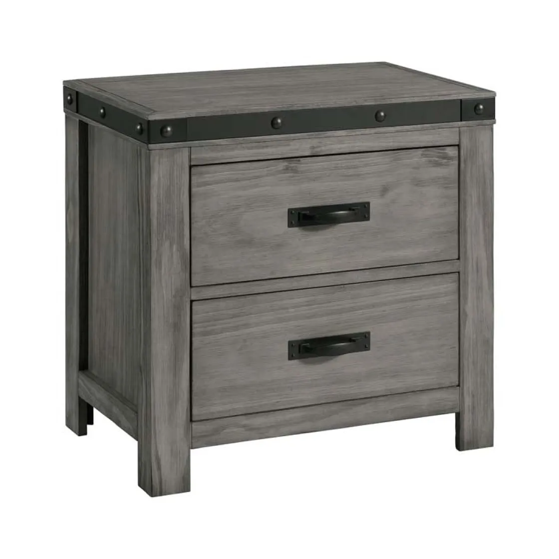 Mor Furniture Wade Panel Bed, Dresser, Mirror & Nightstand In Gray, Queen