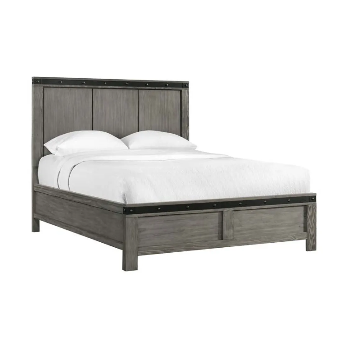 Mor Furniture Wade Panel Bed In Gray, Queen