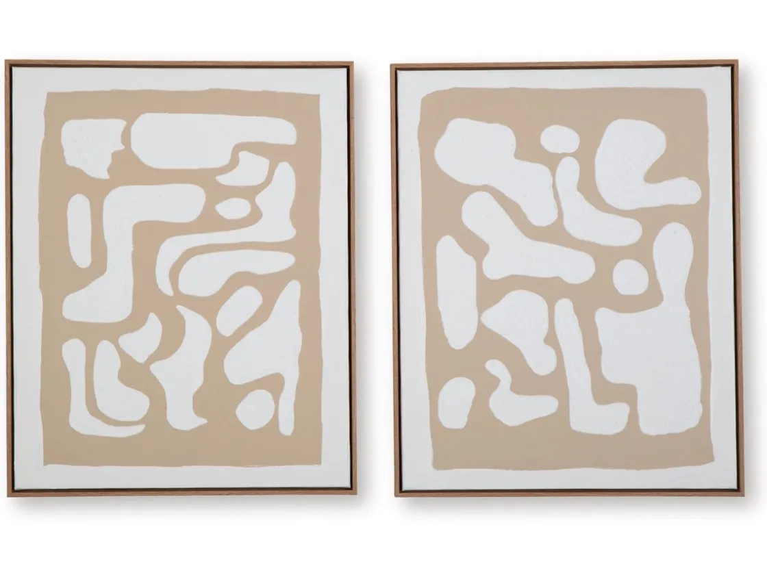 Mor Furniture Waldett Abstract Wall Art, Set Of 2