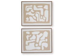 Mor Furniture Waldett Abstract Wall Art, Set Of 2