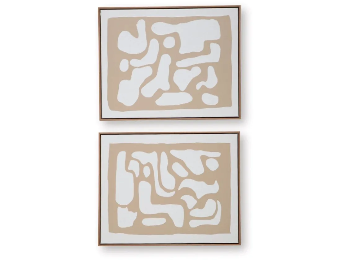 Mor Furniture Waldett Abstract Wall Art, Set Of 2