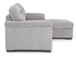 Mor Furniture Wanda Full Pullout Sofa Chaise In Gray, Left Facing