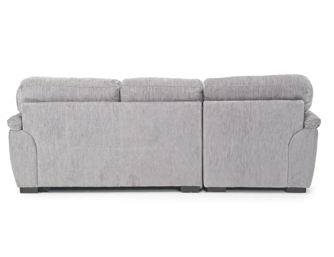 Mor Furniture Wanda Full Pullout Sofa Chaise In Gray, Left Facing