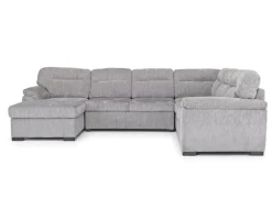 Mor Furniture Wanda Full Pullout Tux Chaise Sectional In Gray, Left Facing