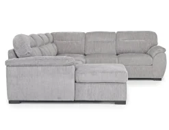 Mor Furniture Wanda Full Pullout Tux Chaise Sectional In Gray, Left Facing