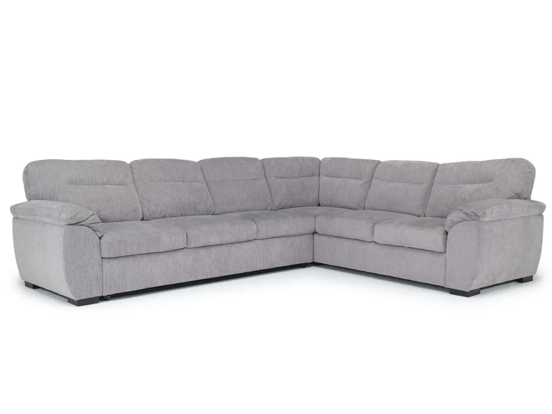 Mor Furniture Wanda Full Tux Sleeper Sectional W/ Storage In Gray, Right Facing