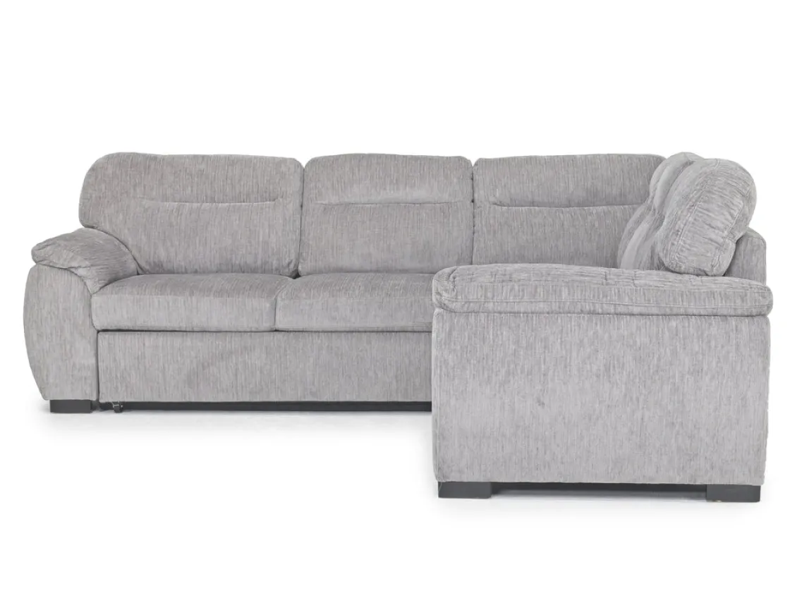 Mor Furniture Wanda Full Tux Sleeper Sectional W/ Storage In Gray, Right Facing