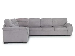 Mor Furniture Wanda Queen Tux Sleeper Sectional W/ Drop Table In Gray, Right Facing