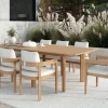 Mor Furniture Wesley Outdoor Dining Table & 8 Chairs In White/Natural