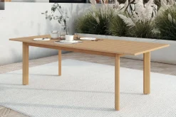 Mor Furniture Wesley Outdoor Dining Table & 4 Chairs In White/Natural