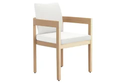 Mor Furniture Wesley Outdoor Dining Table & 4 Chairs In White/Natural