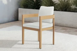 Mor Furniture Wesley Outdoor Dining Table & 6 Chairs In White/Natural
