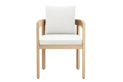 Mor Furniture Wesley Outdoor Dining Table & 6 Chairs In White/Natural