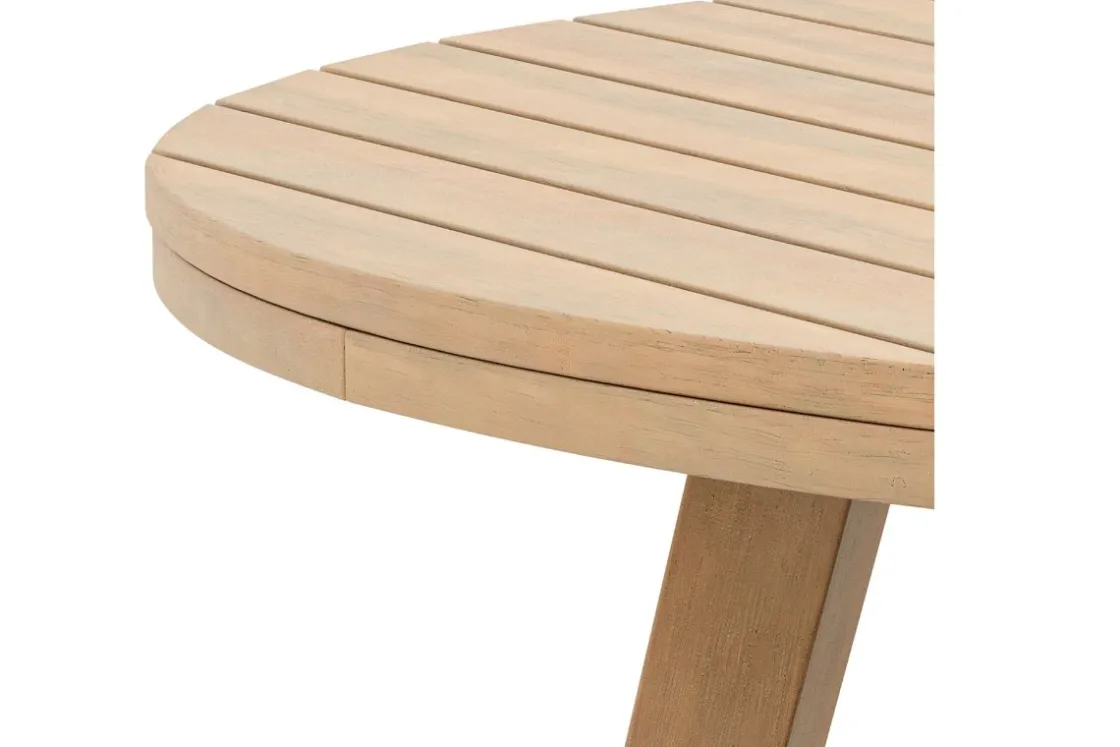 Mor Furniture Wesley Outdoor Round End Table In Natural