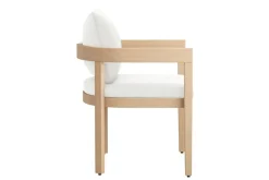 Mor Furniture Wesley Outdoor Side Chair In White/Natural