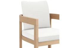 Mor Furniture Wesley Outdoor Side Chair In White/Natural