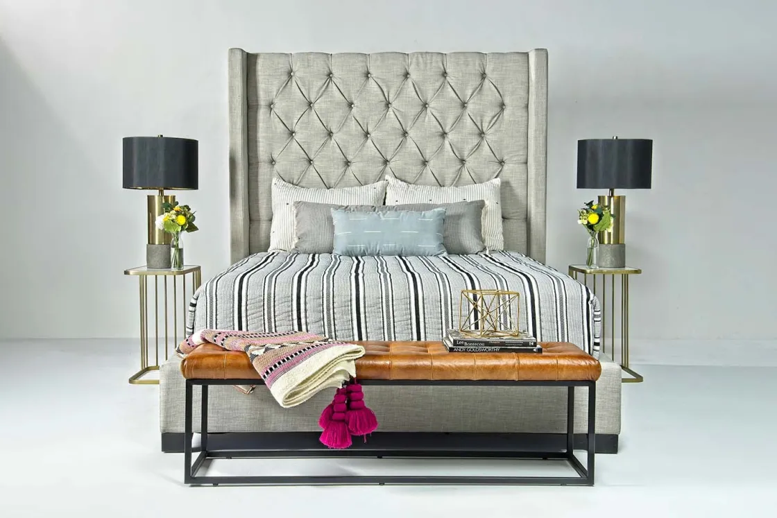 Mor Furniture Westerly Upholstered Bed In Gray, Queen
