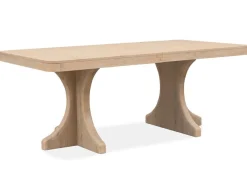 Mor Furniture White Oak Dining Table, 4 Chairs & 2 Arm Chairs In Butternut