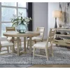 Mor Furniture White Oak Round Dining Table & 4 Chairs In Butternut