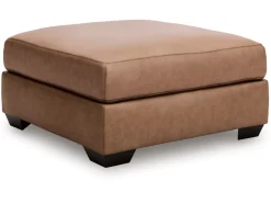 Mor Furniture Whitlock Oversized Ottoman In Caramel
