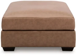 Mor Furniture Whitlock Oversized Ottoman In Caramel