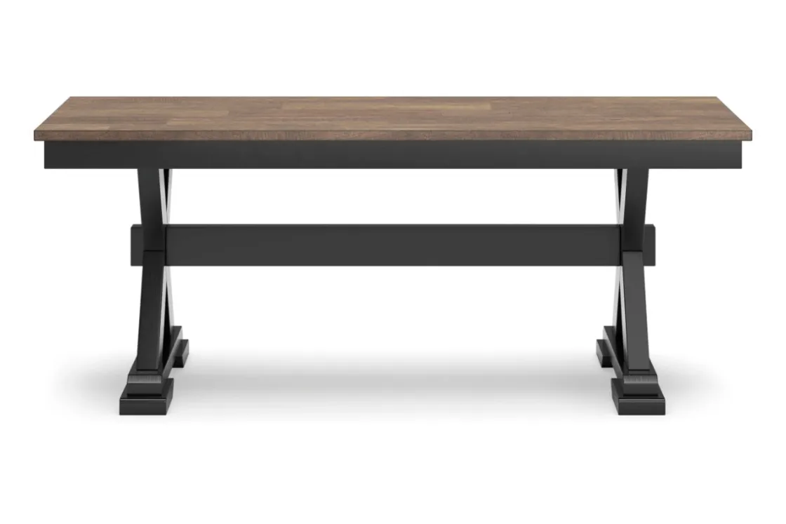 Mor Furniture Wildenauer Dining Bench In Brown/Black