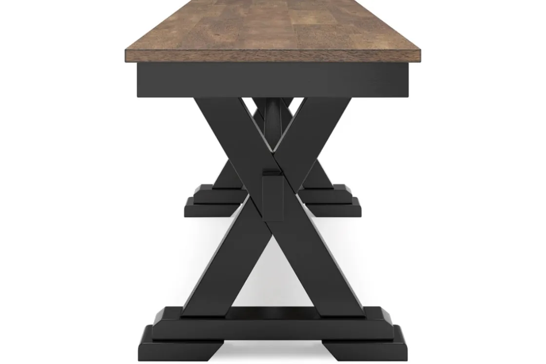 Mor Furniture Wildenauer Dining Bench In Brown/Black