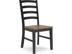 Mor Furniture Wildenauer Extendable Dining Table & 4 Chairs In Brown/Black