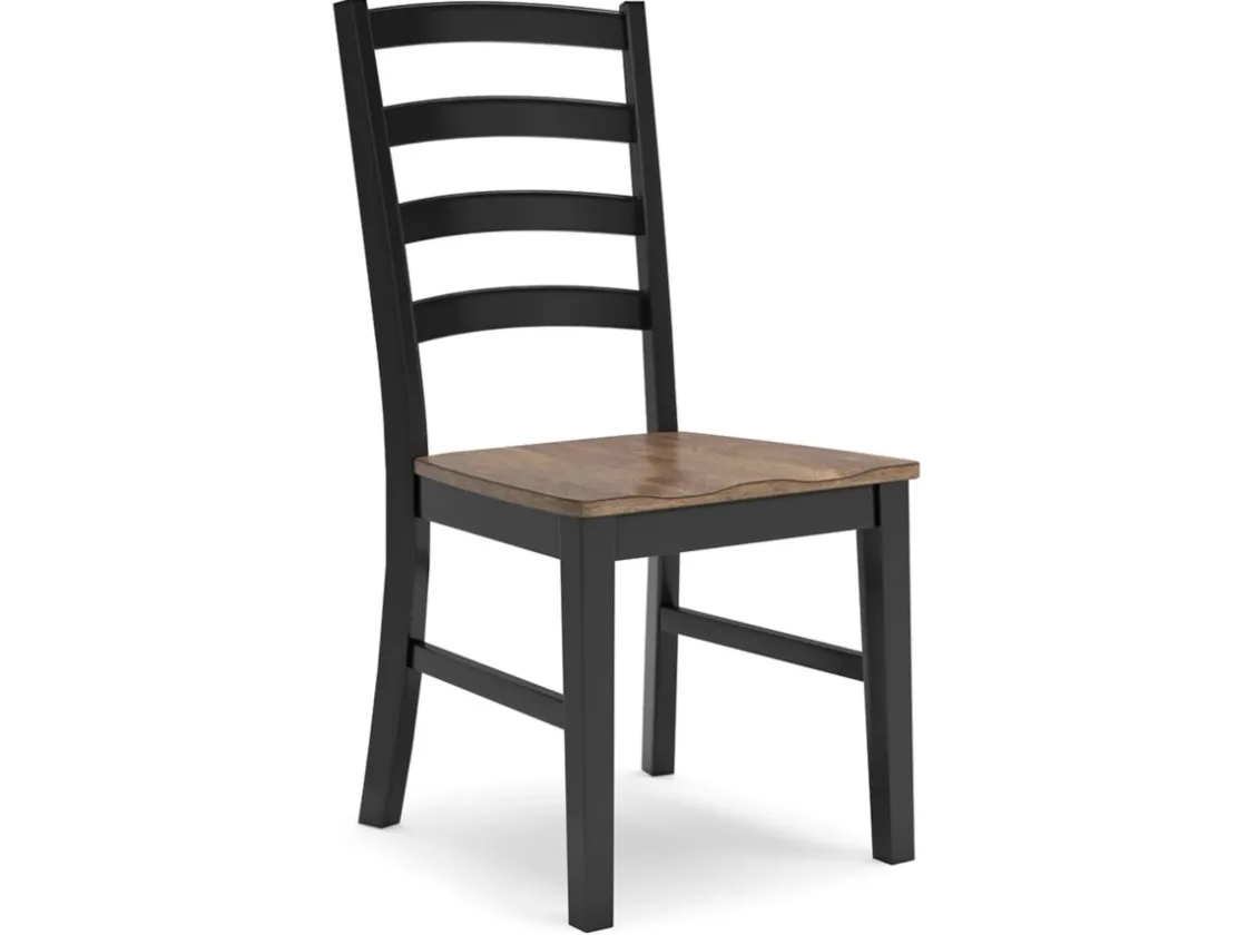Mor Furniture Wildenauer Extendable Dining Table & 4 Chairs In Brown/Black