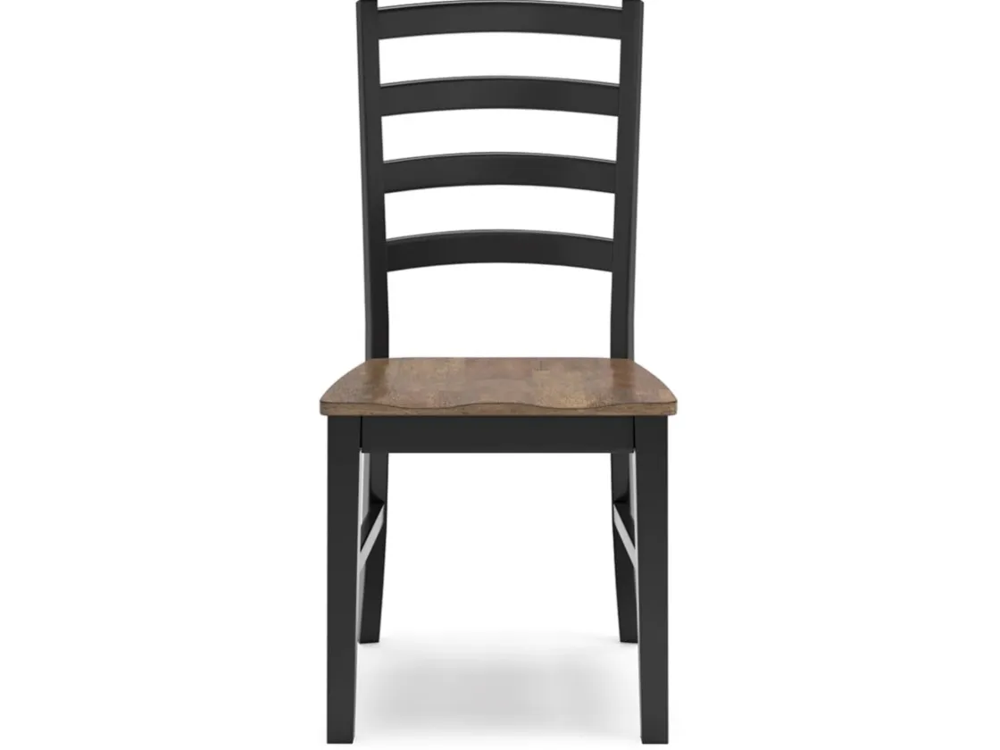 Mor Furniture Wildenauer Extendable Dining Table & 4 Chairs In Brown/Black