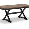 Mor Furniture Wildenauer Extendable Dining Table In Brown/Black