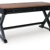 Mor Furniture Wildenauer Office Desk In Black/Brown