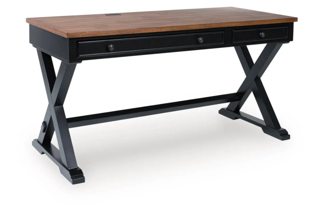 Mor Furniture Wildenauer Office Desk In Black/Brown
