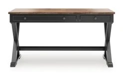 Mor Furniture Wildenauer Office Desk In Black/Brown