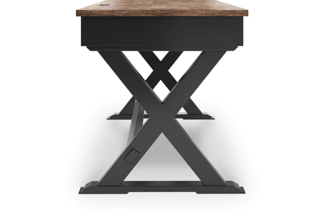 Mor Furniture Wildenauer Office Desk In Black/Brown