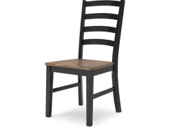 Mor Furniture Wildenauer Side Chair In Brown/Black, Set Of 2
