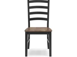 Mor Furniture Wildenauer Side Chair In Brown/Black, Set Of 2