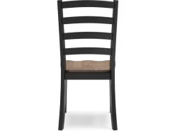 Mor Furniture Wildenauer Side Chair In Brown/Black, Set Of 2