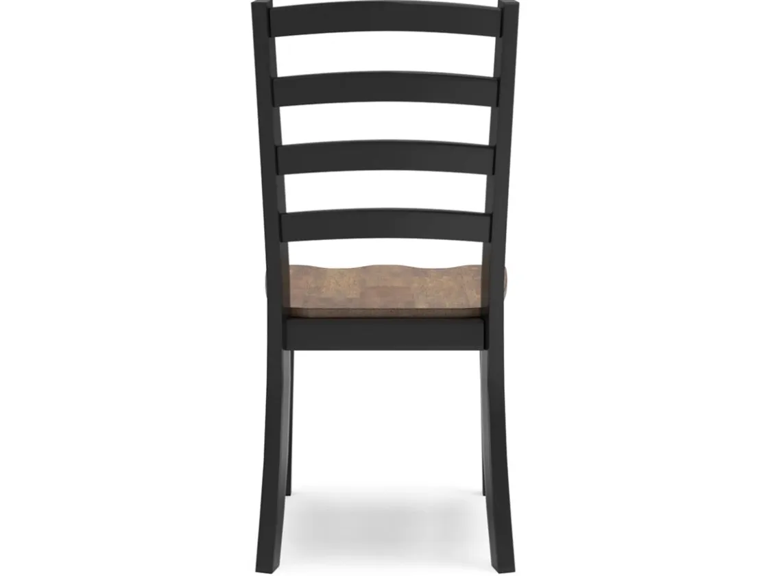 Mor Furniture Wildenauer Side Chair In Brown/Black, Set Of 2