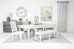Mor Furniture Willowbrook Dining Bench In Pebble