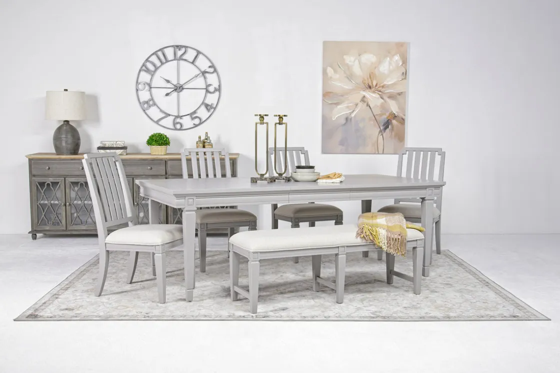 Mor Furniture Willowbrook Dining Table In Egg Shell White