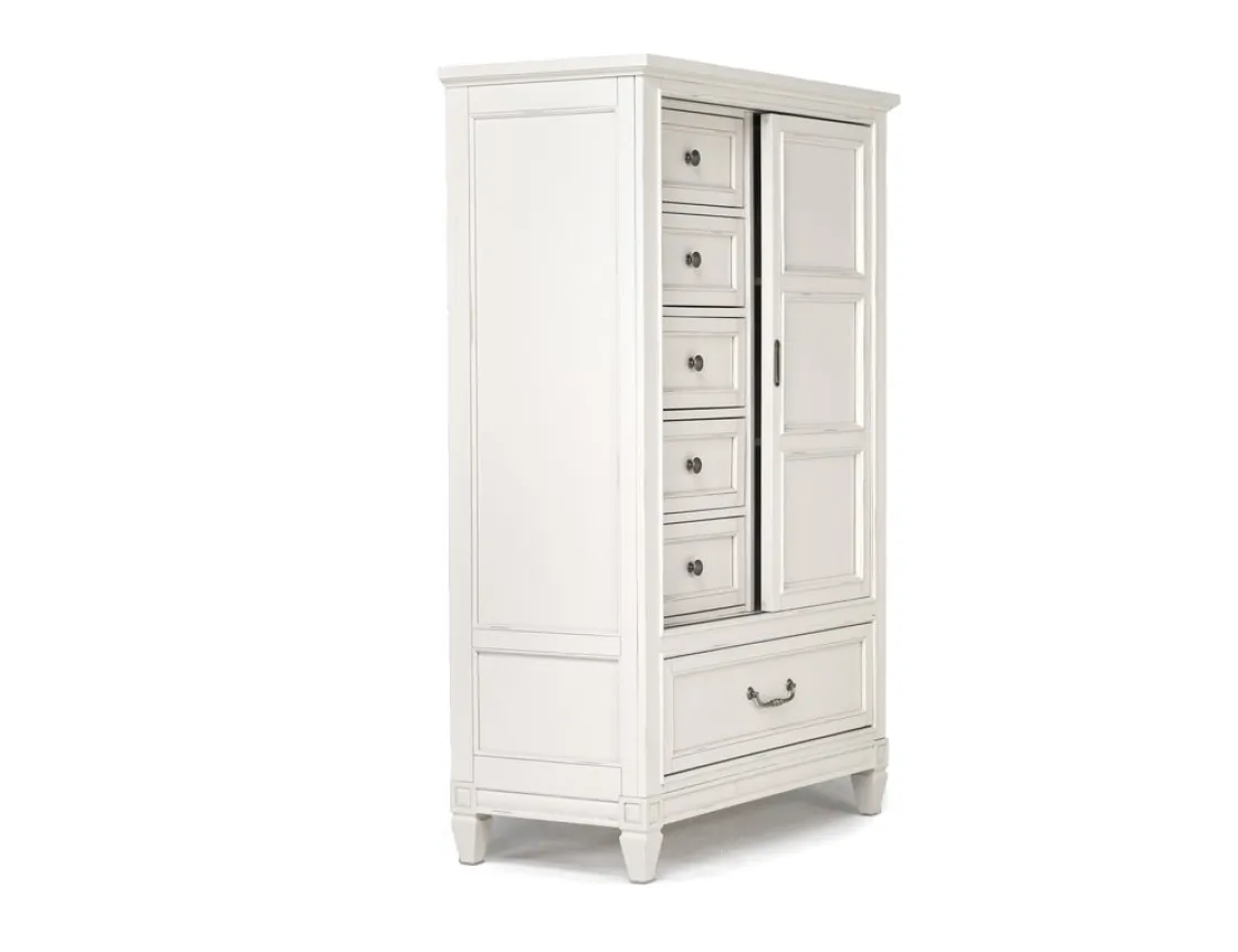 Mor Furniture Willowbrook Door Chest In Egg Shell White