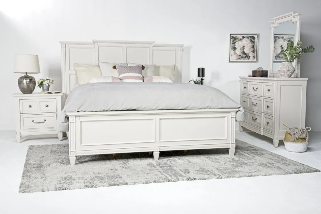 Mor Furniture Willowbrook Mirror In Egg Shell White