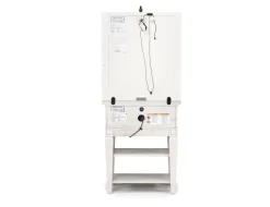 Mor Furniture Willowbrook Nightstand & Hutch W/ Lamp In Egg Shell White