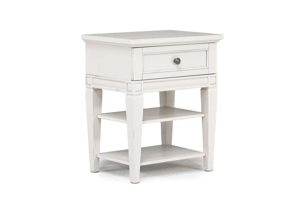 Mor Furniture Willowbrook Nightstand In Egg Shell White