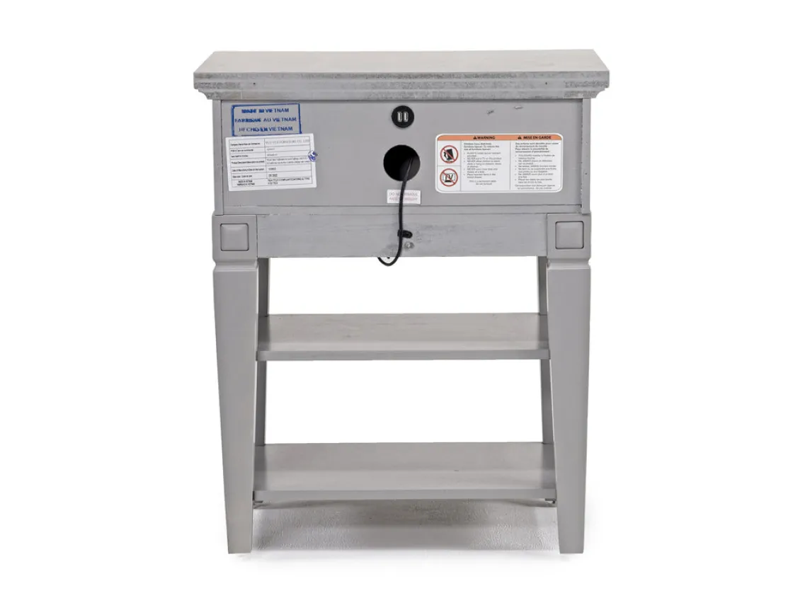 Mor Furniture Willowbrook Nightstand In Egg Shell White