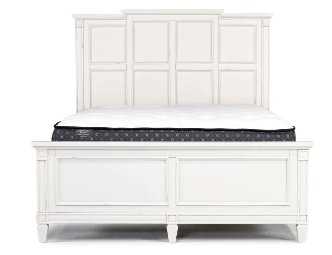 Mor Furniture Willowbrook Panel Bed In Pebble, Queen
