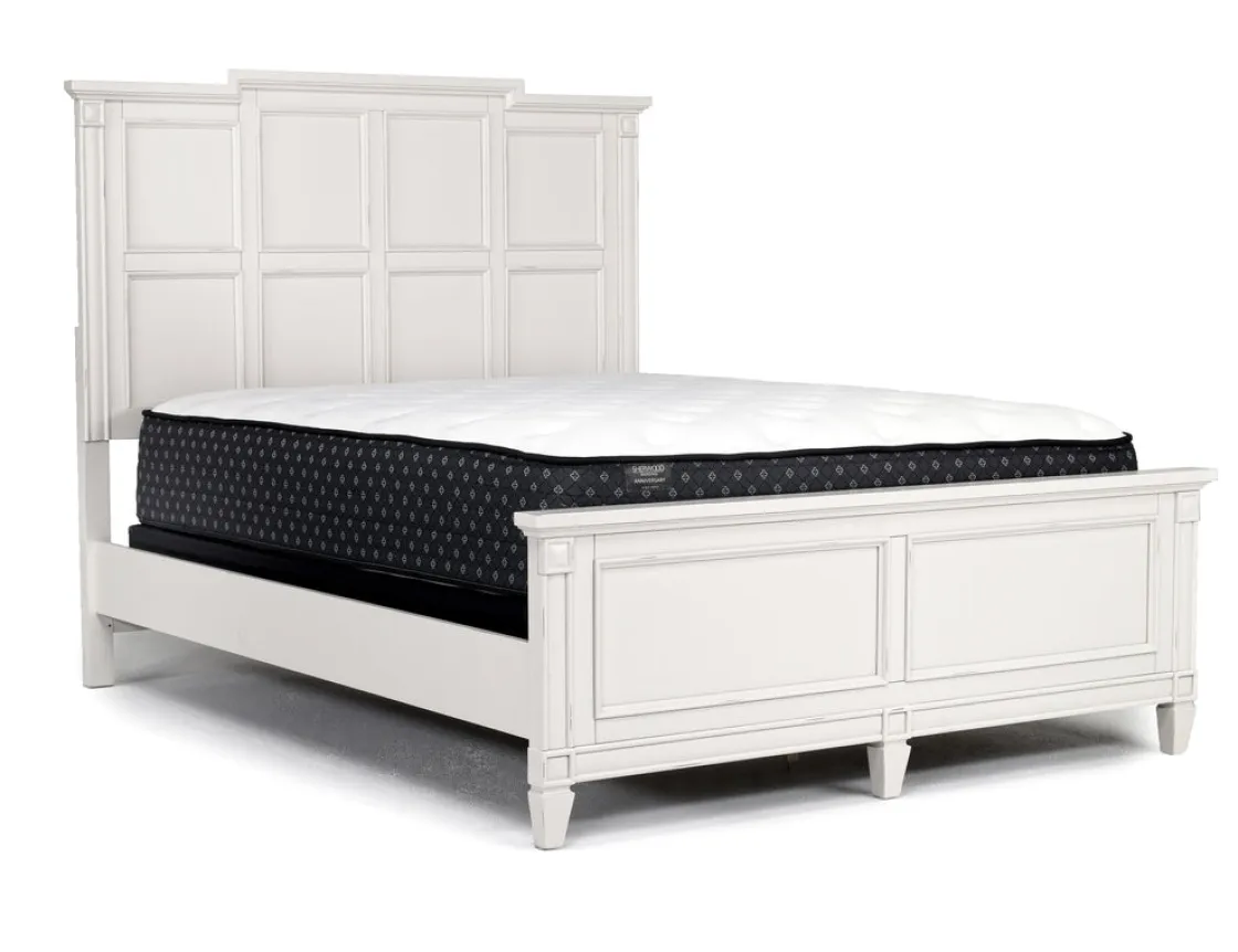 Mor Furniture Willowbrook Panel Bed In Pebble, Queen