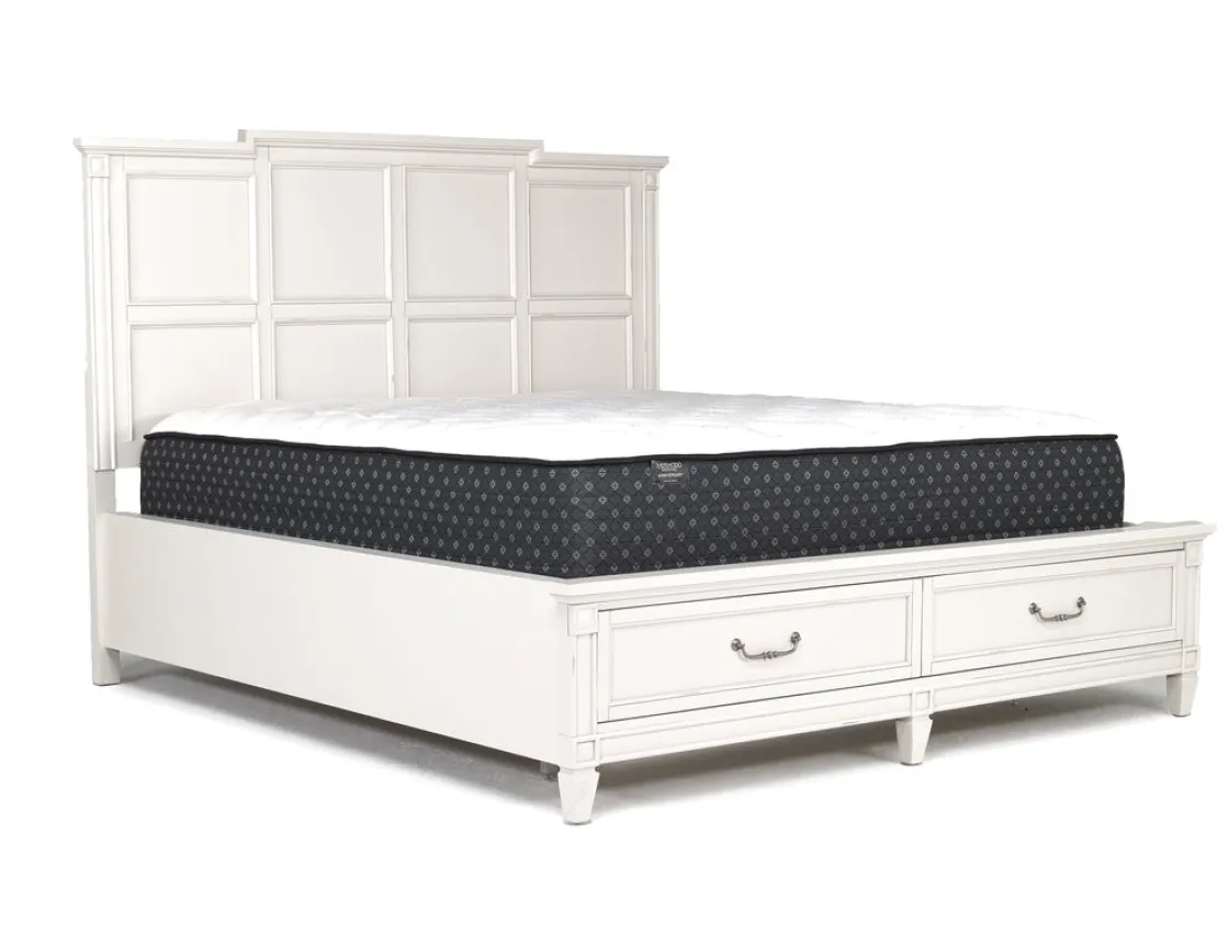 Mor Furniture Willowbrook Panel Bed In Pebble, Queen