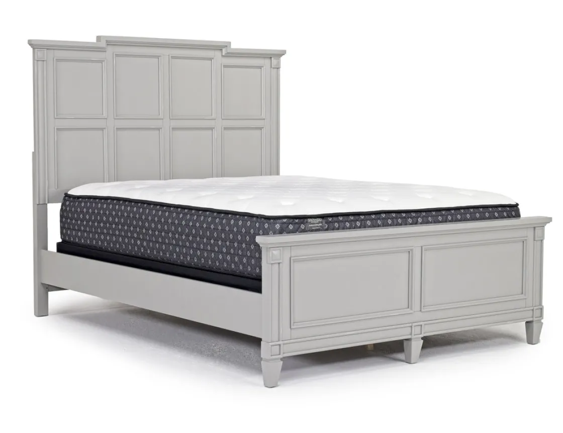Mor Furniture Willowbrook Panel Bed In Pebble, Queen